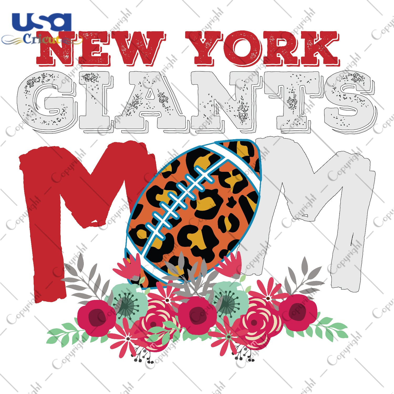 New York Giants Mom NFL Team Gifts, Shirt For New York Giants Fan Svg File Diy Crafts Svg Files For Cricut, Silhouette Sublimation Files - USA Cricut