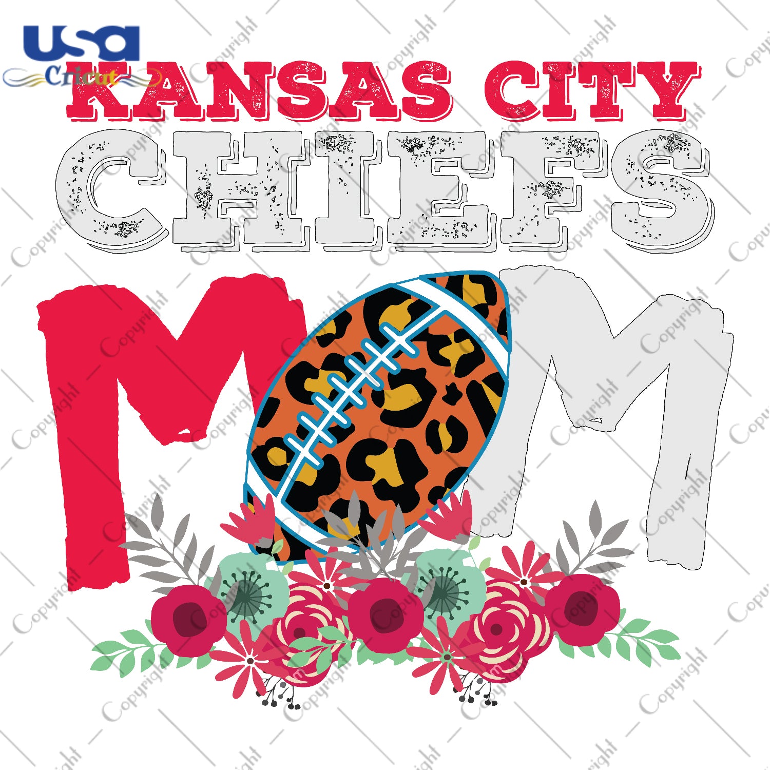 Kansas City Chiefs Mom NFL Team Gifts, Shirt For Kansas City Chiefs Fan Svg File Diy Crafts Svg Files For Cricut, Silhouette Sublimation Files - USA Cricut