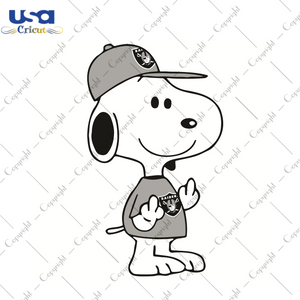 Snoopy Oakland Raiders Sport Gift Diy Crafts Svg Files For Cricut, Silhouette Sublimation Files