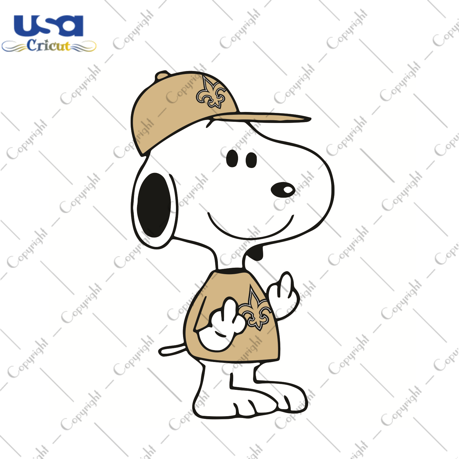 Snoopy New Orleans Saints Sport Gift Diy Crafts Svg Files For Cricut, Silhouette Sublimation Files