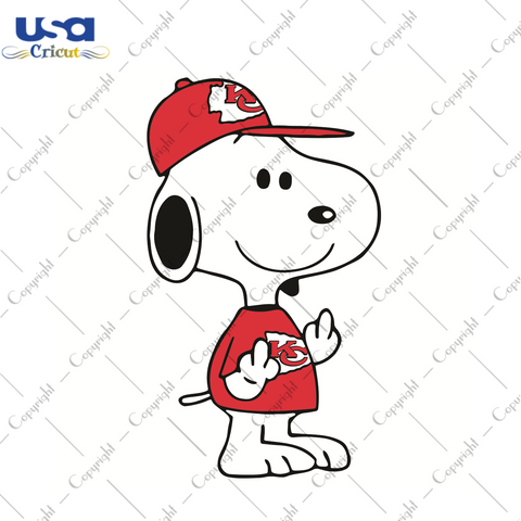 Snoopy Kansas City Chief Sport Gift Diy Crafts Svg Files For Cricut, Silhouette Sublimation Files