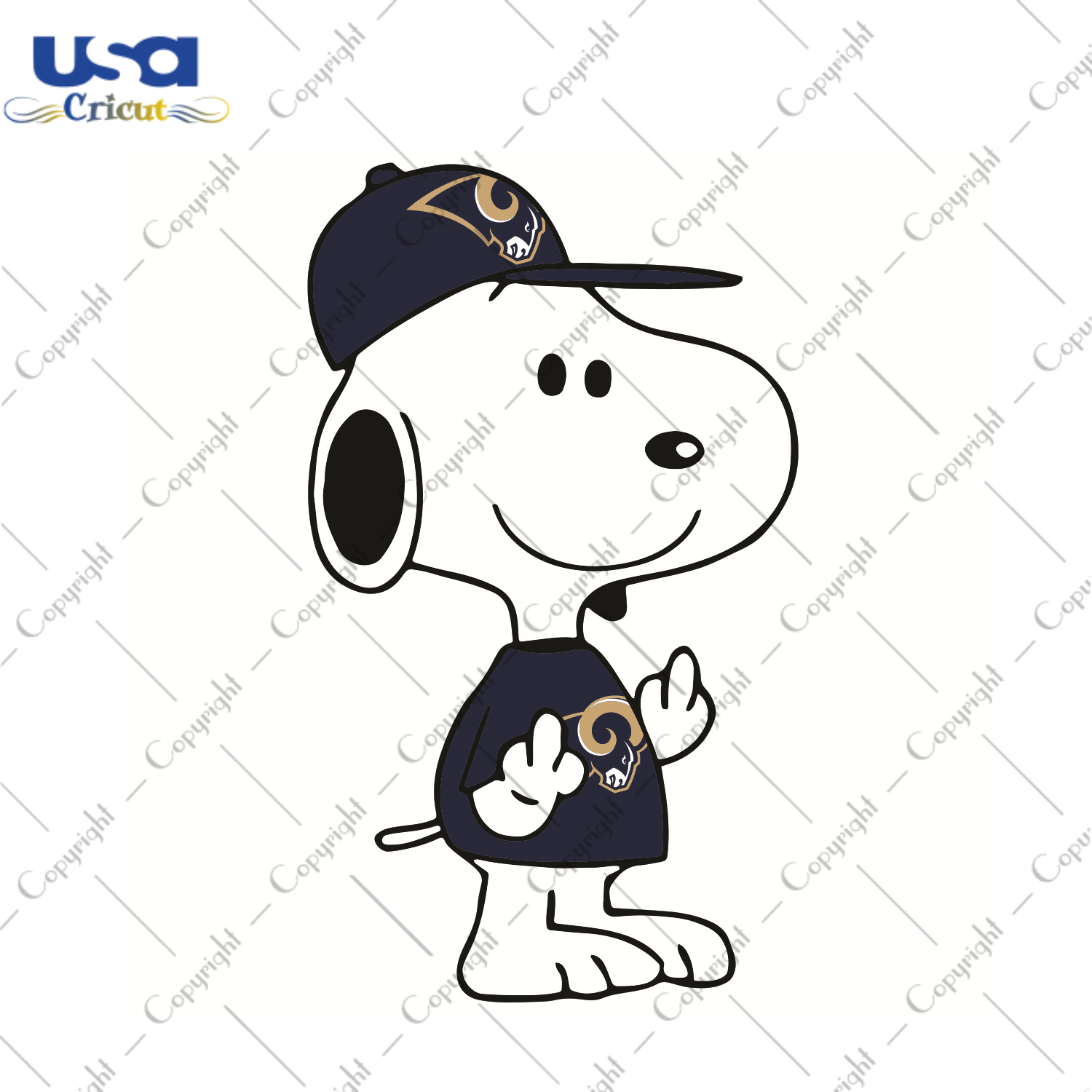 Snoopy Los Angeles Rams Sport Gift Diy Crafts Svg Files For Cricut, Silhouette Sublimation Files