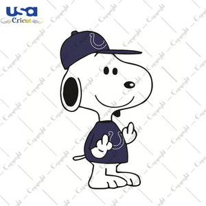 Snoopy Indianapolis Colts Sport Gift Diy Crafts Svg Files For Cricut, Silhouette Sublimation Files