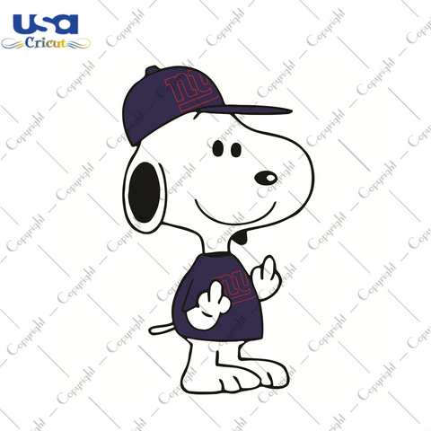 Snoopy New York Giants Sport Gift Diy Crafts Svg Files For Cricut, Silhouette Sublimation Files