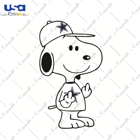 Snoopy Dallas Cowboys Sport Gift Diy Crafts Svg Files For Cricut, Silhouette Sublimation Files