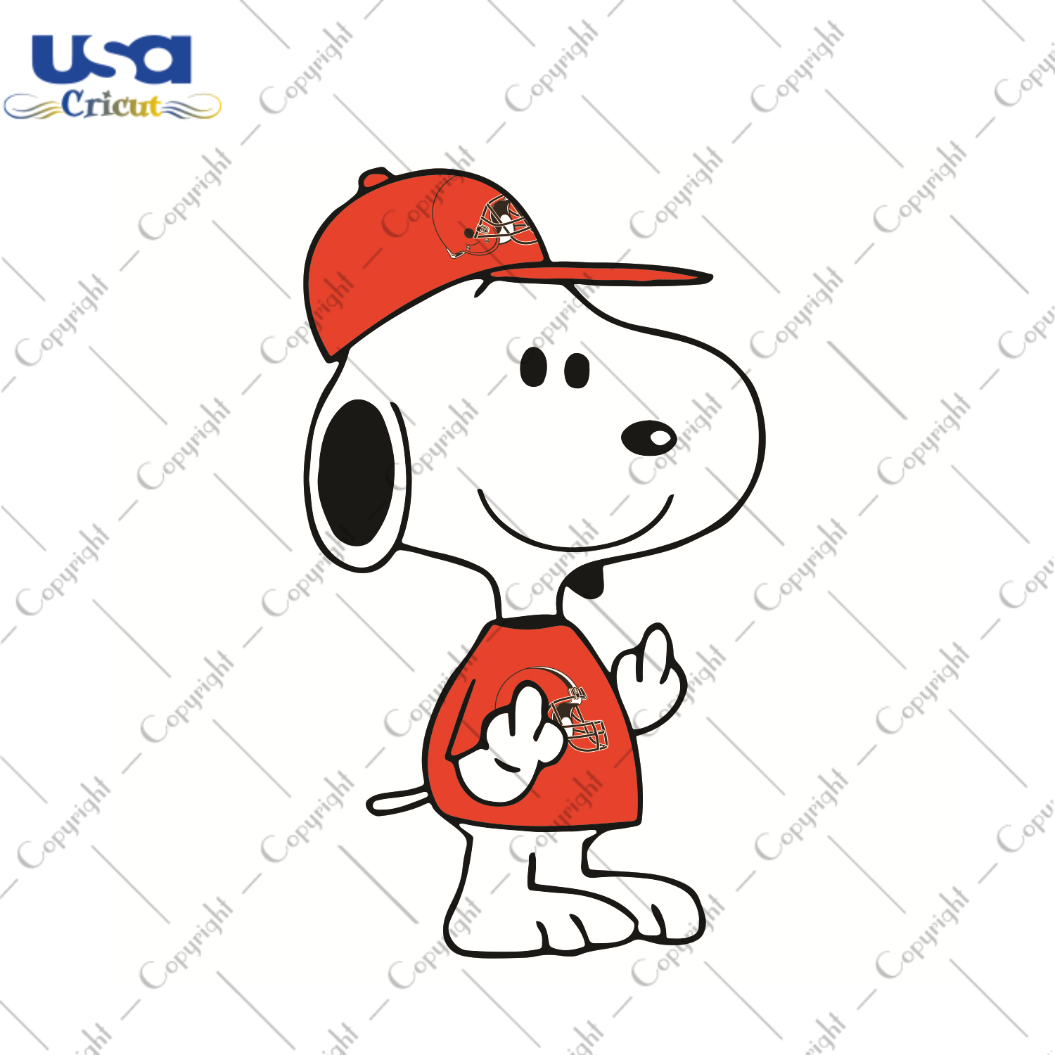 Snoopy Cleveland Browns Sport Gift Diy Crafts Svg Files For Cricut, Silhouette Sublimation Files