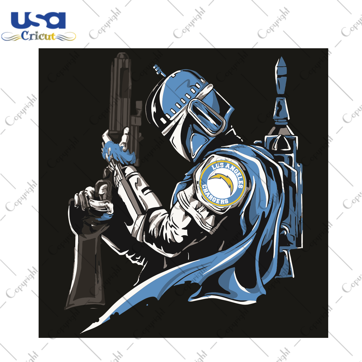 Mandalorian Los Angeles Chargers Sport Gift Diy Crafts Svg Files For Cricut, Silhouette Sublimation Files