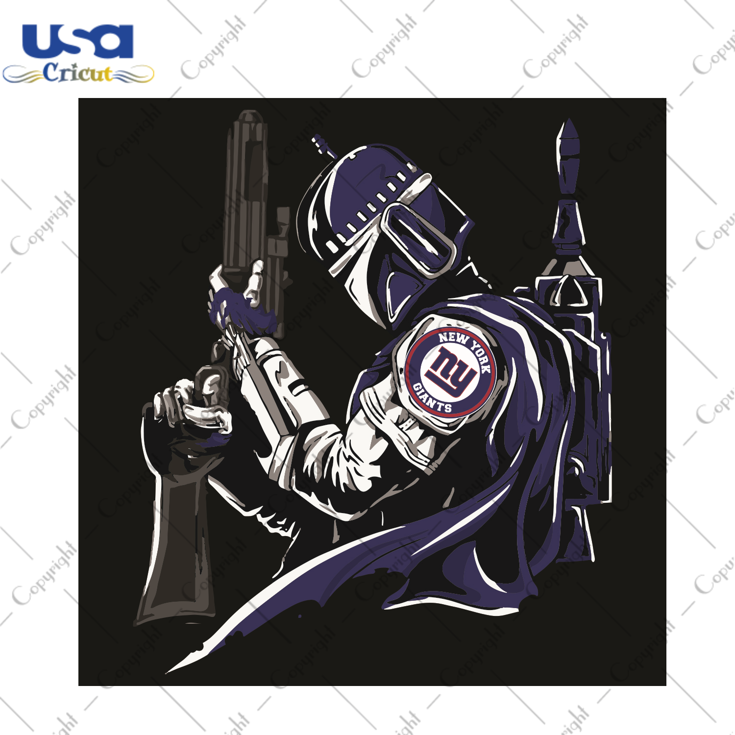 Mandalorian New York Giants Sport Gift Diy Crafts Svg Files For Cricut, Silhouette Sublimation Files