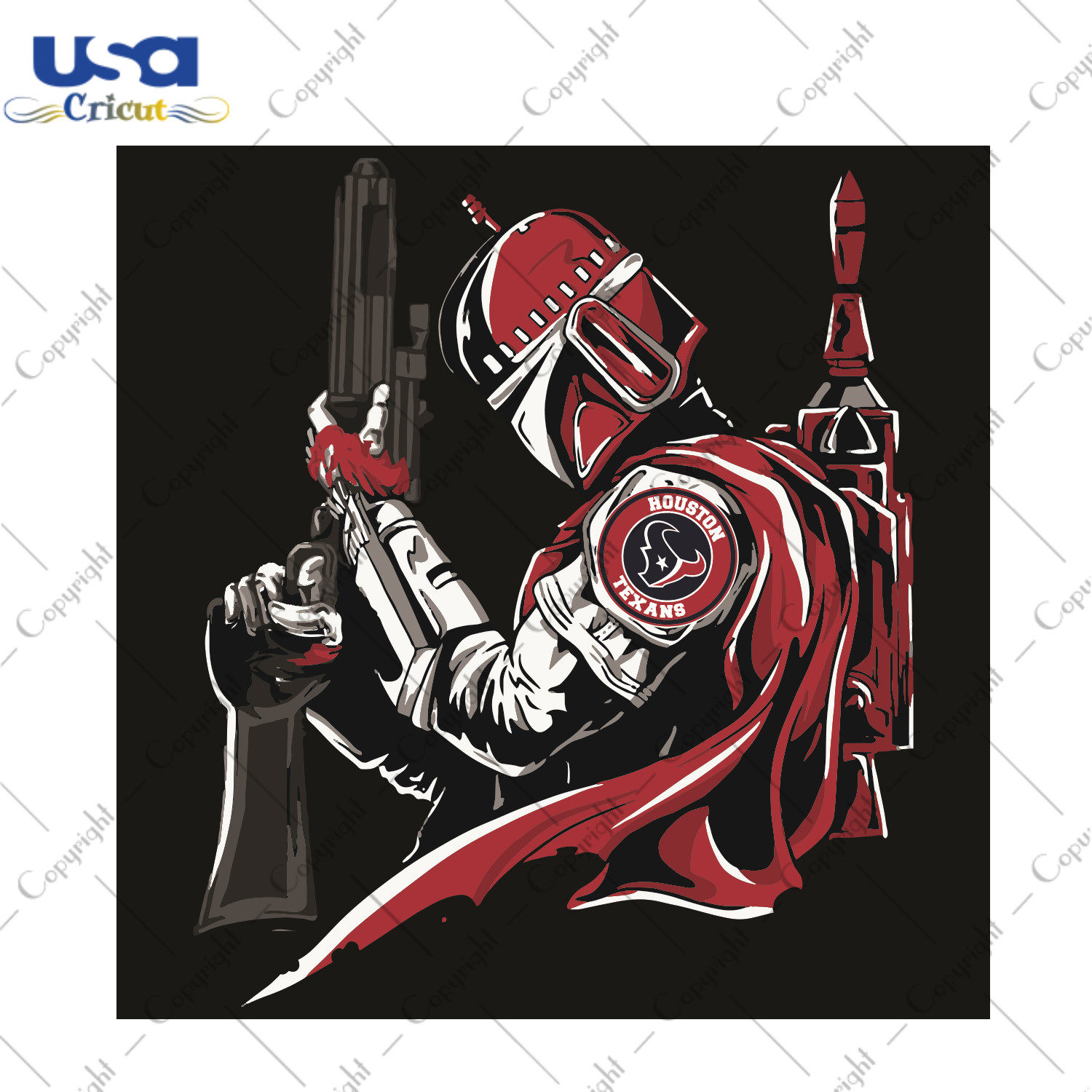 Mandalorian Houston Texans Sport Gift Diy Crafts Svg Files For Cricut, Silhouette Sublimation Files