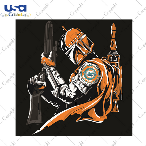 Mandalorian Miami Dolphins Sport Gift Diy Crafts Svg Files For Cricut, Silhouette Sublimation Files