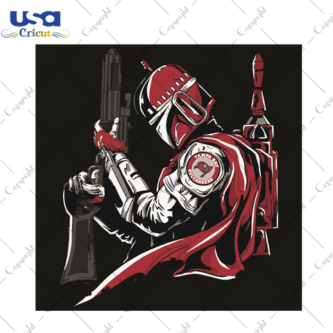 Mandalorian Tampa Bay Buccaneers Sport Gift Diy Crafts Svg Files For Cricut, Silhouette Sublimation Files