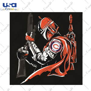 Mandalorian Chicago Bears Sport Gift Diy Crafts Svg Files For Cricut, Silhouette Sublimation Files