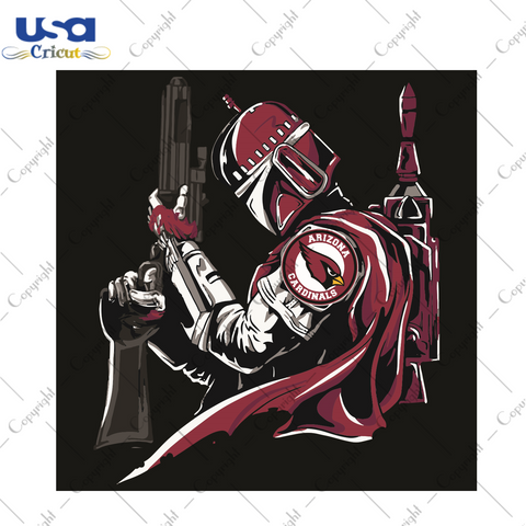 Mandalorian Arizona Cardinals Sport Gift Diy Crafts Svg Files For Cricut, Silhouette Sublimation Files