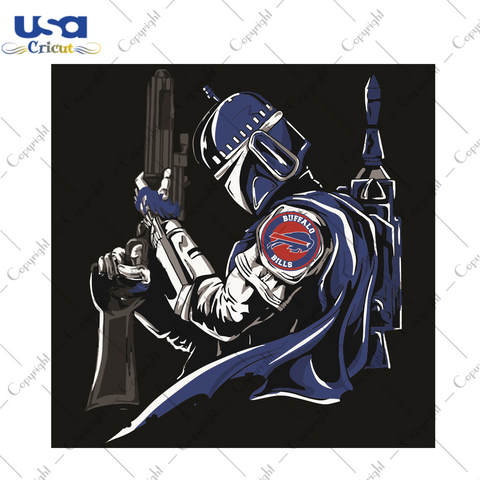 Mandalorian Buffalo Bills Sport Gift Diy Crafts Svg Files For Cricut, Silhouette Sublimation Files