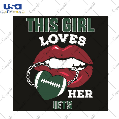 This Girl Loves Her Jets Sexy Lips Sport Gift Diy Crafts Svg Files For Cricut, Silhouette Sublimation Files