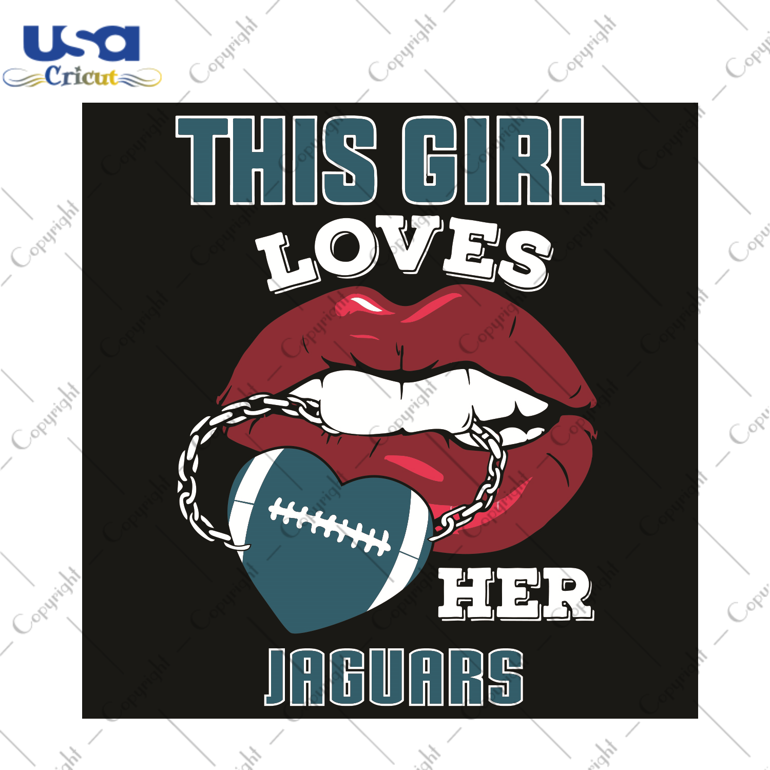 This Girl Loves Her Jaguars Sexy Lips Sport Gift Diy Crafts Svg Files For Cricut, Silhouette Sublimation Files