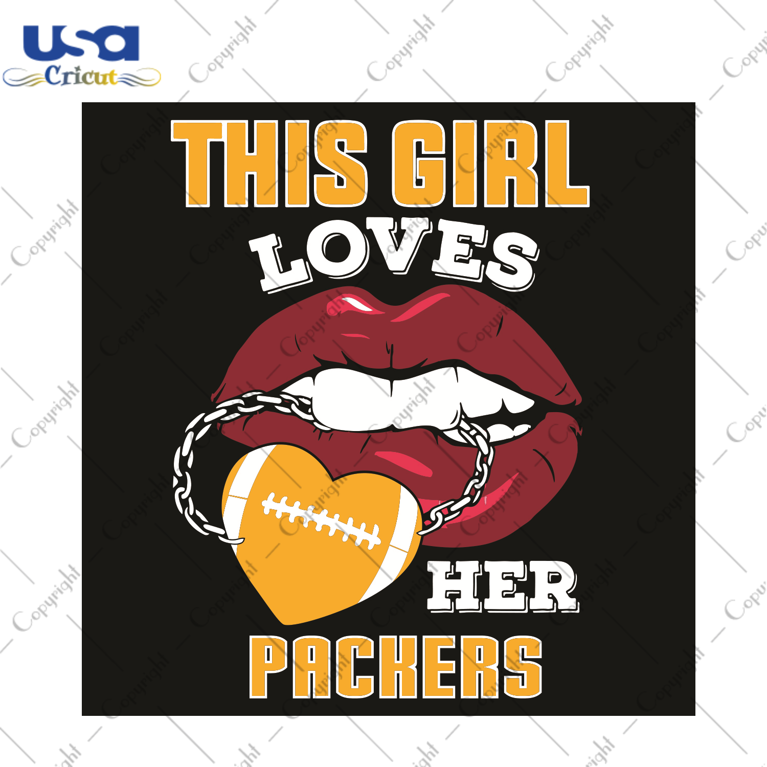 This Girl Loves Her Packers Sexy Lips Sport Gift Diy Crafts Svg Files For Cricut, Silhouette Sublimation Files