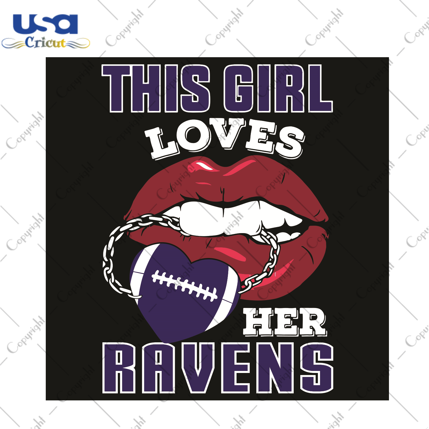 This Girl Loves Her Ravens Sexy Lips Sport Gift Diy Crafts Svg Files For Cricut, Silhouette Sublimation Files