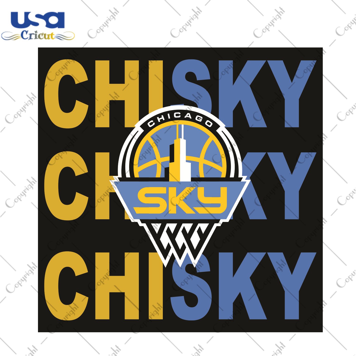 Chisky Chicago Sky Sport Gift Diy Crafts Svg Files For Cricut, Silhouette Sublimation Files