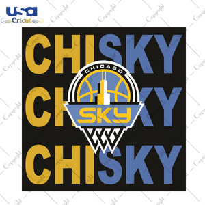 Chisky Chicago Sky Sport Gift Diy Crafts Svg Files For Cricut, Silhouette Sublimation Files