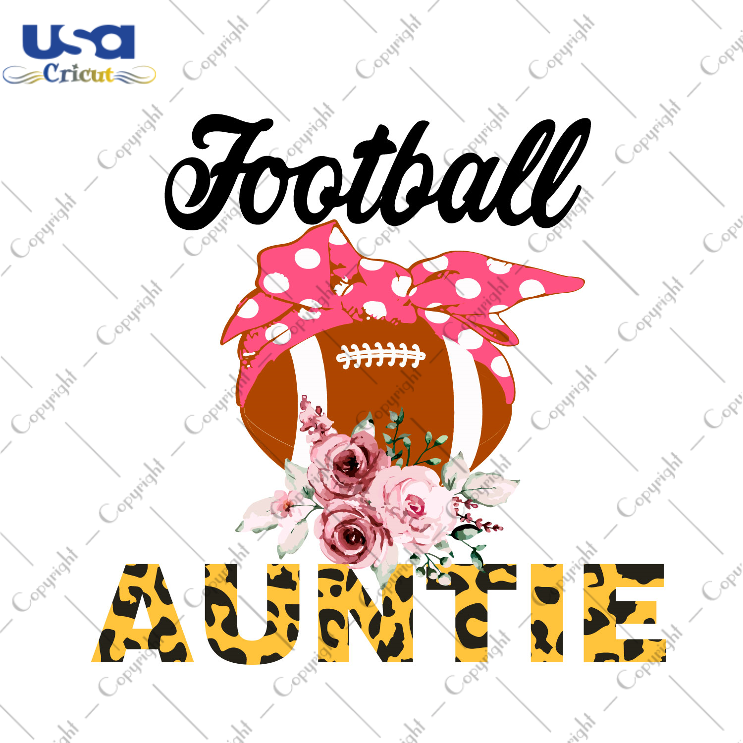 Best Football Gift For Auntie Diy Crafts Svg Files For Cricut, Silhouette Sublimation Files - USA Cricut