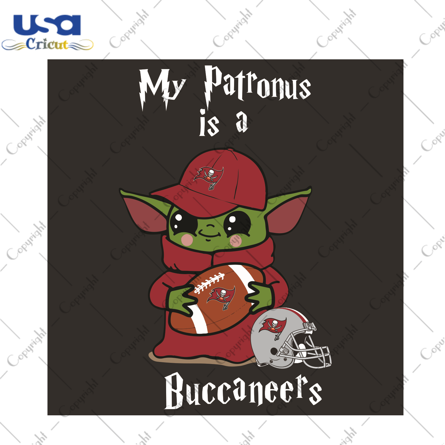 Baby Yoda My Patronus Is A Buccaneers Sport Gift Diy Crafts Svg Files For Cricut, Silhouette Sublimation Files