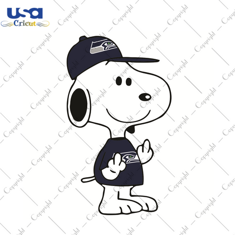 Snoopy Seattle Seahawks Sport Gift Diy Crafts Svg Files For Cricut, Silhouette Sublimation Files