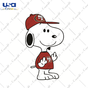 Snoopy San Francisco 49ers Sport Gift Diy Crafts Svg Files For Cricut, Silhouette Sublimation Files