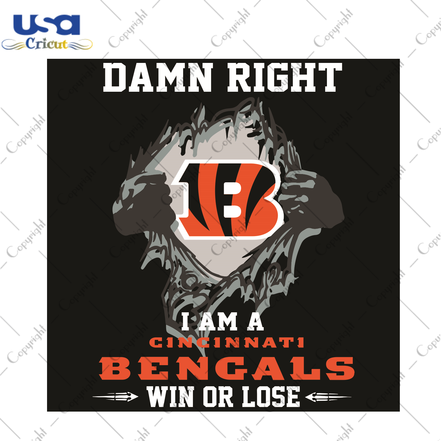 Damn Right I Am A Cincinnati Bengals Sport Gift Diy Crafts Svg Files For Cricut, Silhouette Sublimation Files