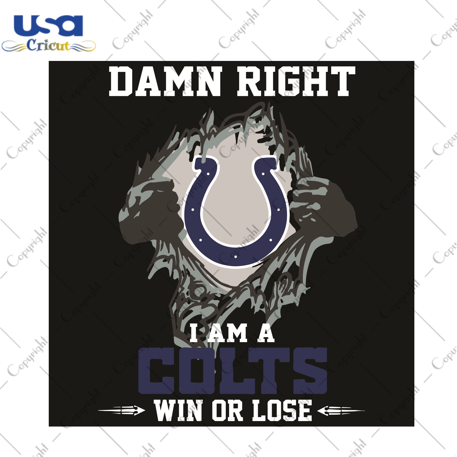 Damn Right I Am A Colts Win Or Lose Sport Gift Diy Crafts Svg Files For Cricut, Silhouette Sublimation Files