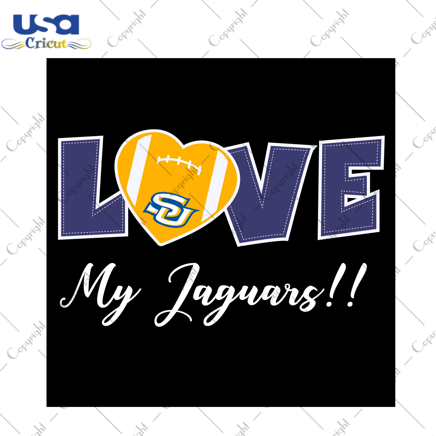 Ncaa SU Love My Jaguars Diy Crafts Svg Files For Cricut, Silhouette Sublimation Files - USA Cricut