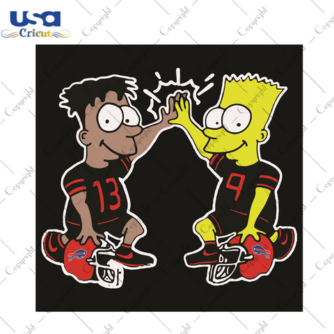 The Simpson Buffalo Bills Sport Gift Diy Crafts Svg Files For Cricut, Silhouette Sublimation Files