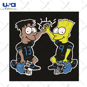 The Simpson Los Angeles Chargers Sport Gift Diy Crafts Svg Files For Cricut, Silhouette Sublimation Files