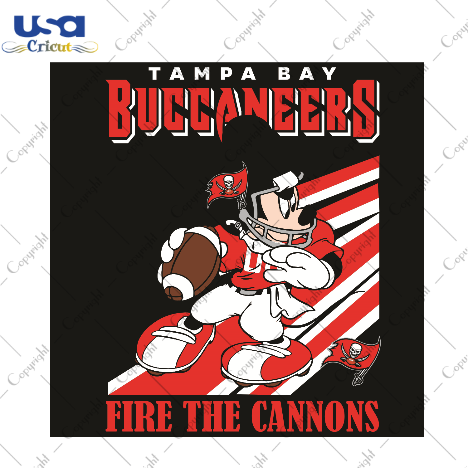 Mickey Tampa Bay Buccaneers Fire The Cannons Sport Gift Diy Crafts Svg Files For Cricut, Silhouette Sublimation Files