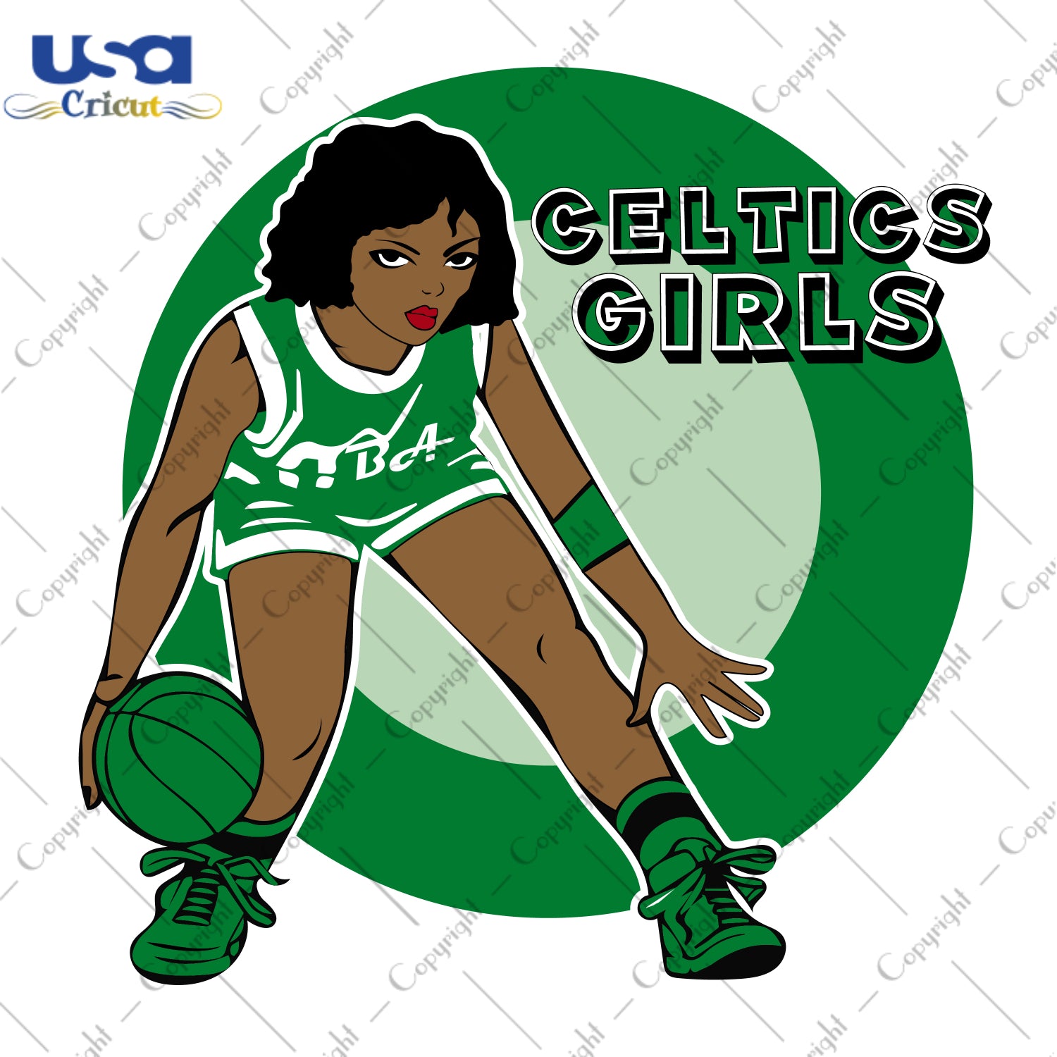 Celtics Girls Boston Celtics NBA Sport Gifts, NBA Shirt Svg File Diy Crafts Svg Files For Cricut, Silhouette Sublimation Files - USA Cricut