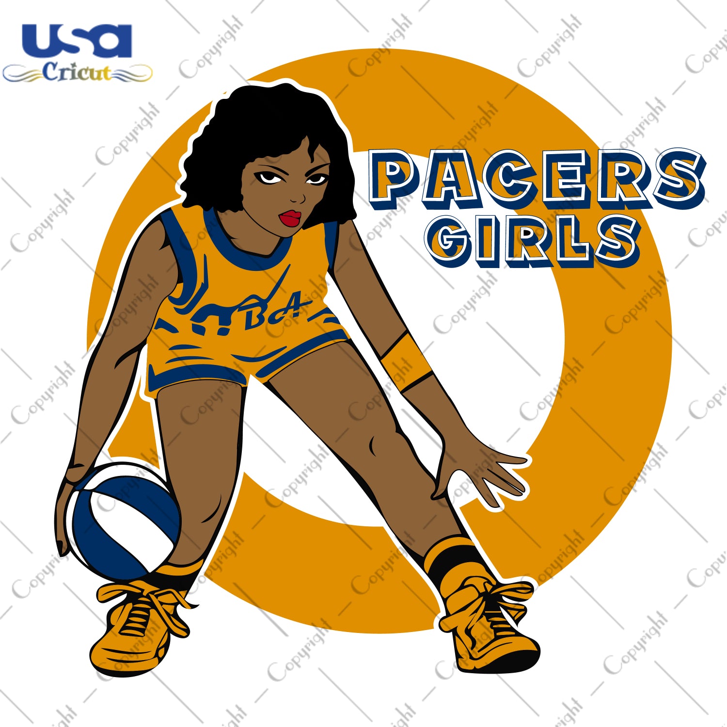 Pacers Girls Indiana Pacers NBA Sport Gifts, NBA Shirt Svg File Diy Crafts Svg Files For Cricut, Silhouette Sublimation Files - USA Cricut