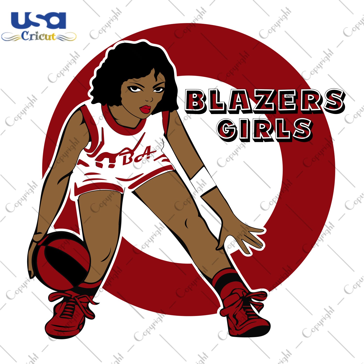 Blazers Girls Portland Trail Blazers NBA Sport Gifts, NBA Shirt Svg File Diy Crafts Svg Files For Cricut, Silhouette Sublimation Files - USA Cricut