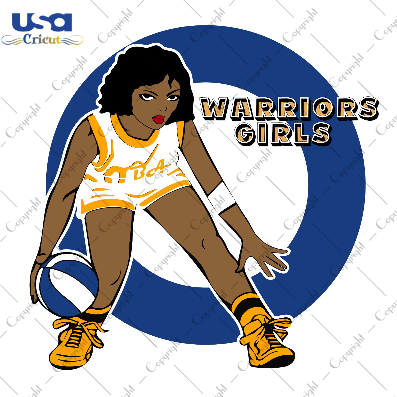 Warriors Girls Golden State Warriors NBA Sport Gifts, NBA Shirt Svg File Diy Crafts Svg Files For Cricut, Silhouette Sublimation Files - USA Cricut