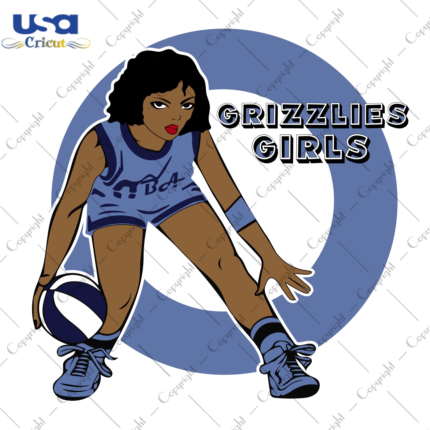 Grizzlies Girls Memphis Grizzlies NBA Sport Gifts, NBA Shirt Svg File Diy Crafts Svg Files For Cricut, Silhouette Sublimation Files - USA Cricut