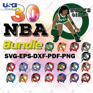 30 NBA Bundle Sport Gifts, NBA Shirt Svg File Diy Crafts Svg Files For Cricut, Silhouette Sublimation Files - USA Cricut