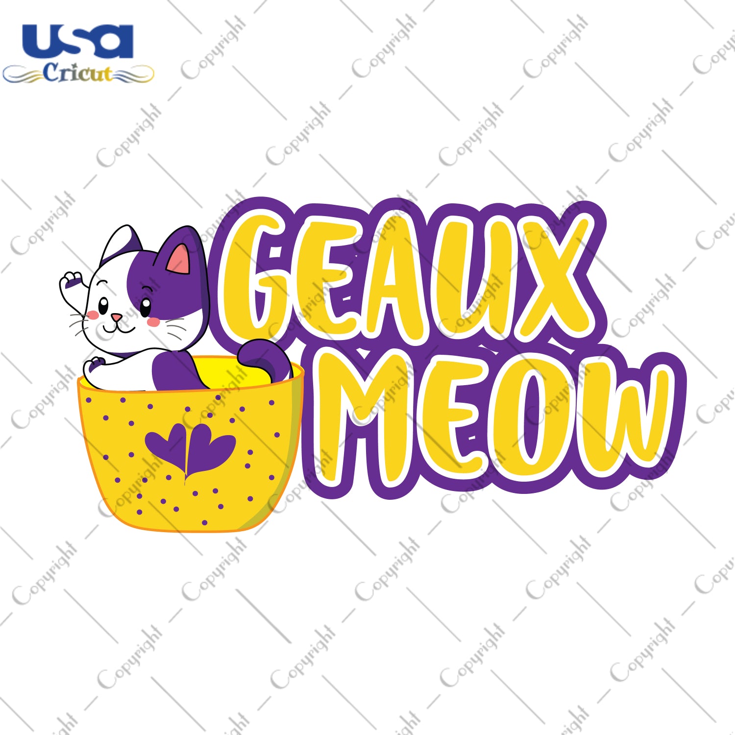 Geaux Meow LSU Tigers LSU Logo Sport Gifts, LSU Shirt Svg File Diy Crafts Svg Files For Cricut, Silhouette Sublimation Files - USA Cricut