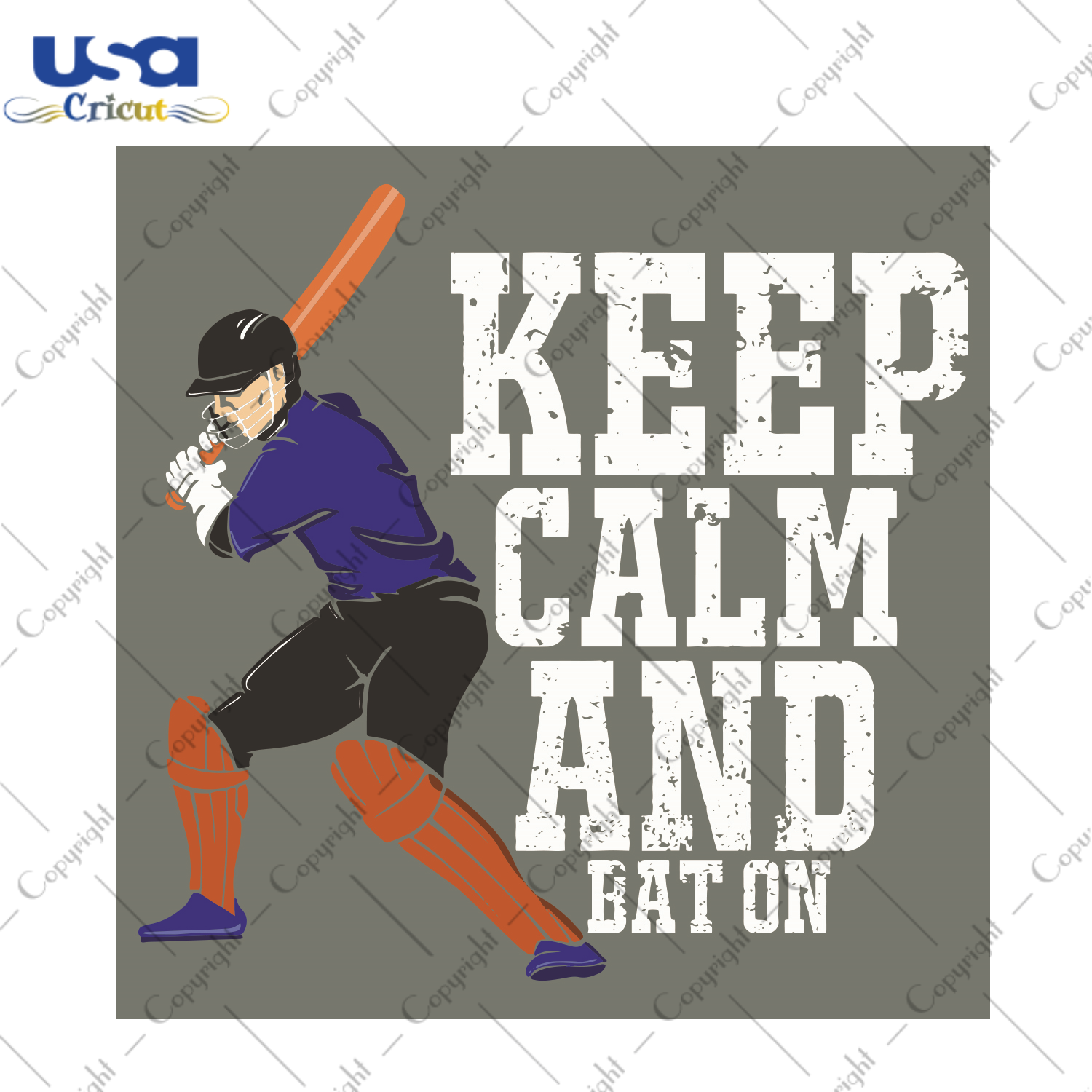 Keep Calm And Bat On Sport Gift Diy Crafts Svg Files For Cricut, Silhouette Sublimation Files