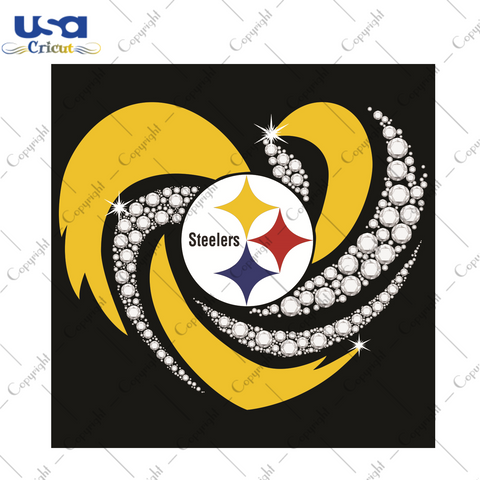 Steelers Heart Sport Gift Diy Crafts Svg Files For Cricut, Silhouette Sublimation Files