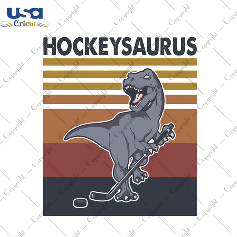 Hockey Saurus Sport Gift Diy Crafts Svg Files For Cricut, Silhouette Sublimation Files