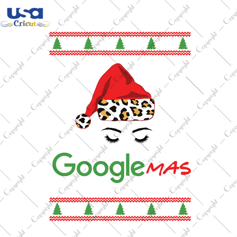 Google Christmas, Woman Beautiful Closed Eyes For Decor Diy Crafts Svg Files For Cricut, Silhouette Sublimation Files