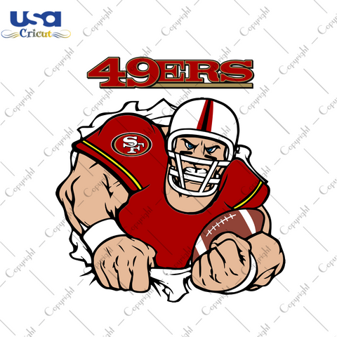 San Francisco 49ers Player, Nfl Svg, San Francisco 49ers Svg, San Francisco 49ers Football, 49ers Shirt, Football Logo, Sport Svg, Nfl Fabric, Nfl Football, Football Gift, Nfl Championship, Football Team, Nfl Svg Football