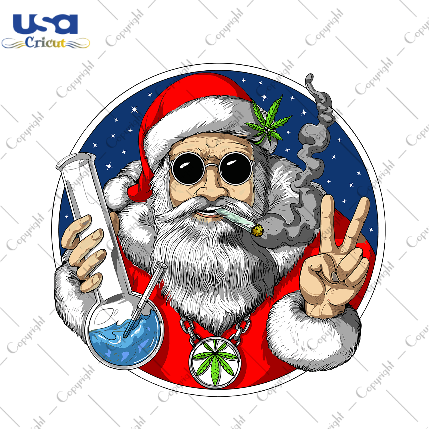 Santa Smoking Cannabis Svg, Christmas Svg, Xmas Svg, Merry Christmas, Christmas Gift, Weed Svg, Stoner Svg, Cannabis Svg, Marijuana Svg, Funny Christmas, Santa Svg, Santa Claus, Smoking Svg -