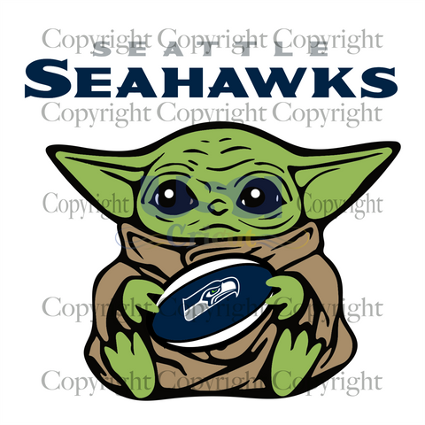 Seattle Seahawks Baby Yoda, Sport Svg, Seattle Seahawks Svg, Diy Crafts SVG Files For Cricut, Silhouette Sublimation Files Shirt Design Ideas  Instant Download - USA Cricut