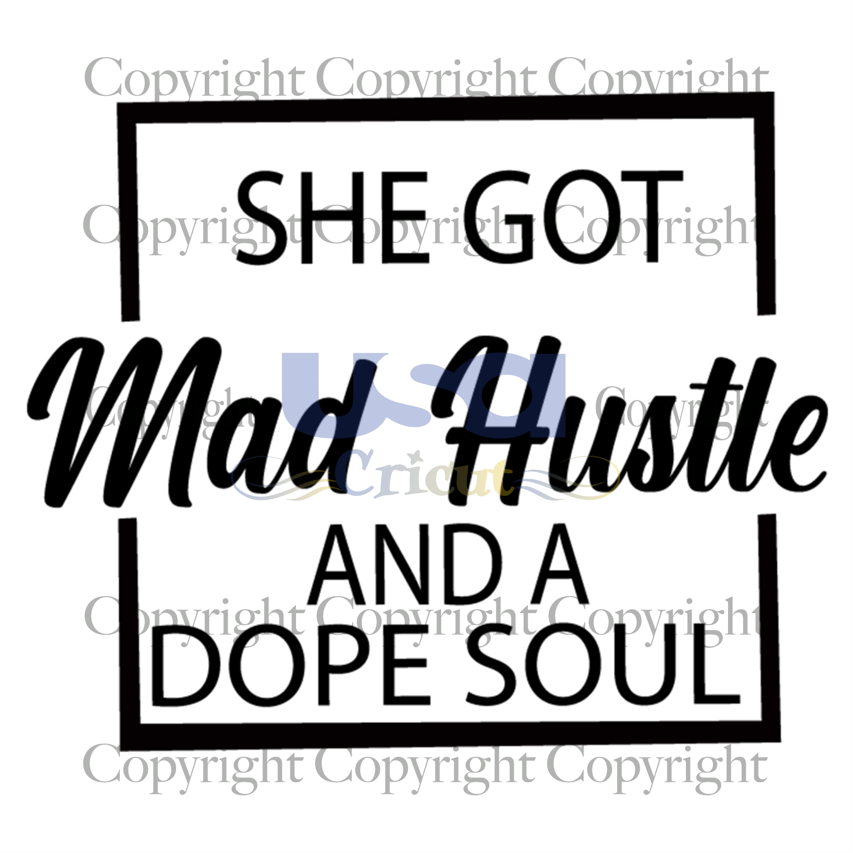 She Got Mad Hustle Svg, Black girl magic, Printable Cricut & Silhouette Sublimation files Instant Download - USA Cricut