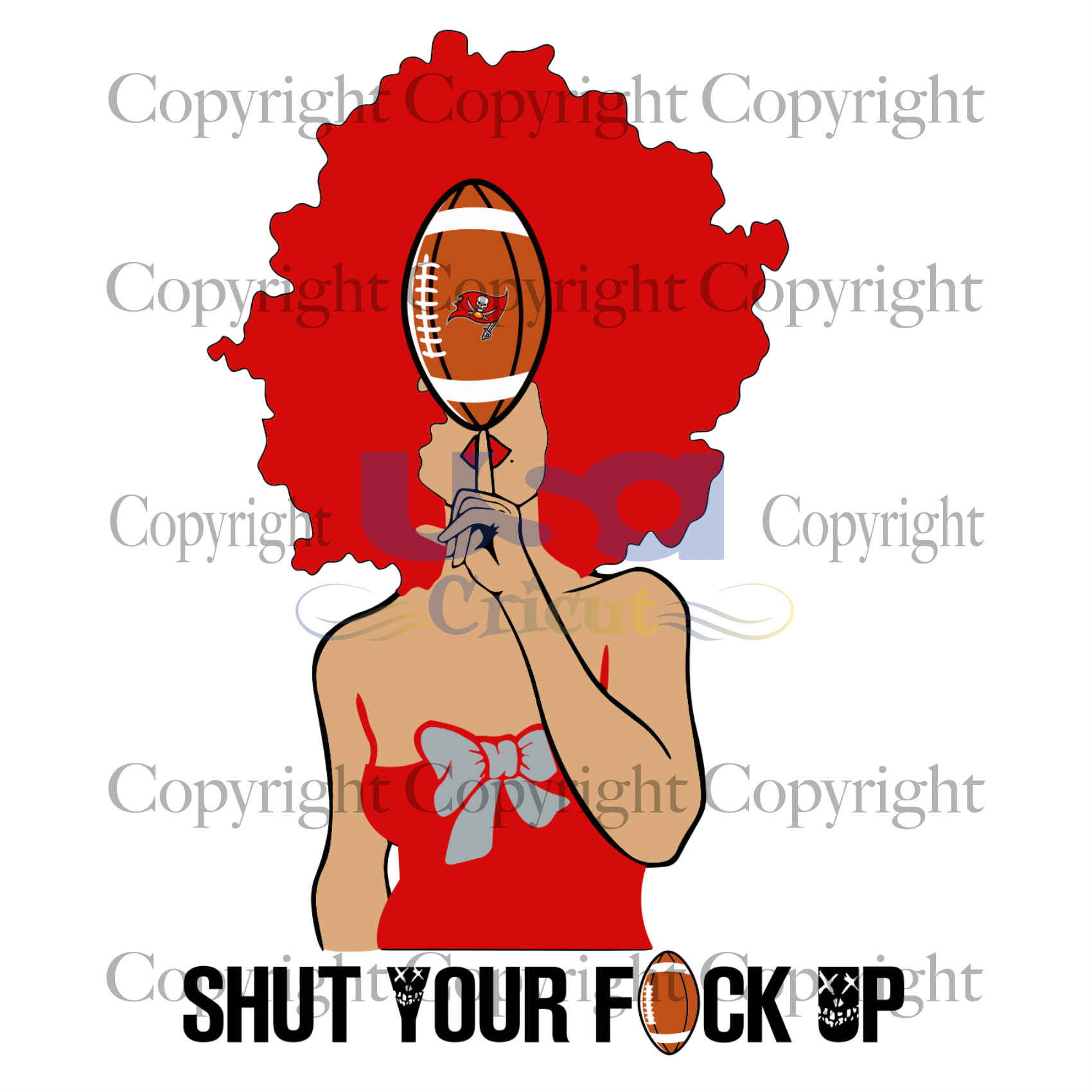 Shut Your Fuk Up, Sport Svg, Buccaneers Svg, Black Girl Svg, Diy Crafts SVG Files For Cricut Instant Download File - USA Cricut